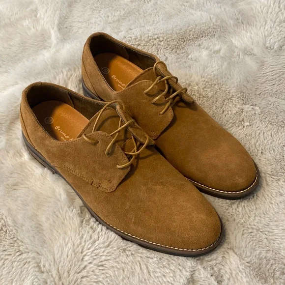 Bruno marc suede oxford‎ shoes 10 Bruno Marc Men Classic Oxford Shoes Suede Leather Lace Up  main image 3